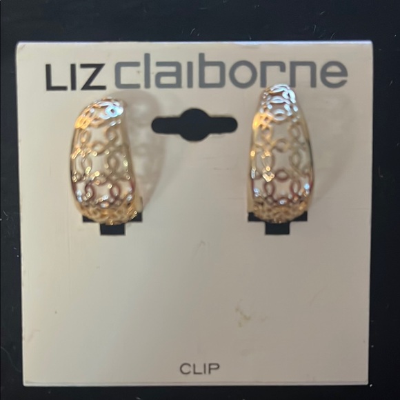 Liz Claiborne Jewelry - Liz Claiborne Gold-Tone Clip Earrings